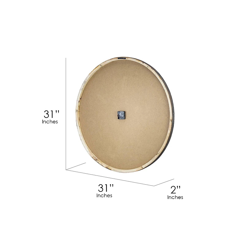 Caledonian Railway Glasgow Oversized Wall Clock 31"