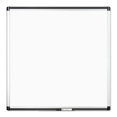 U Brands PINIT Silver 36" x 36" Aluminum Frame Magnetic Dry Erase Board