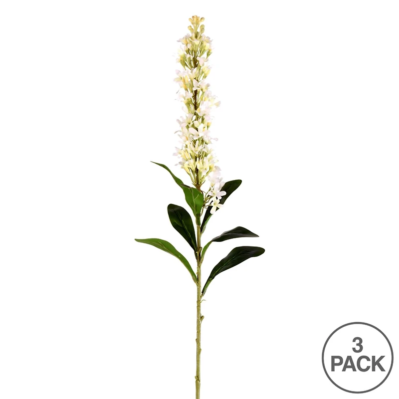 White Hyacinth Stem, 3ct.