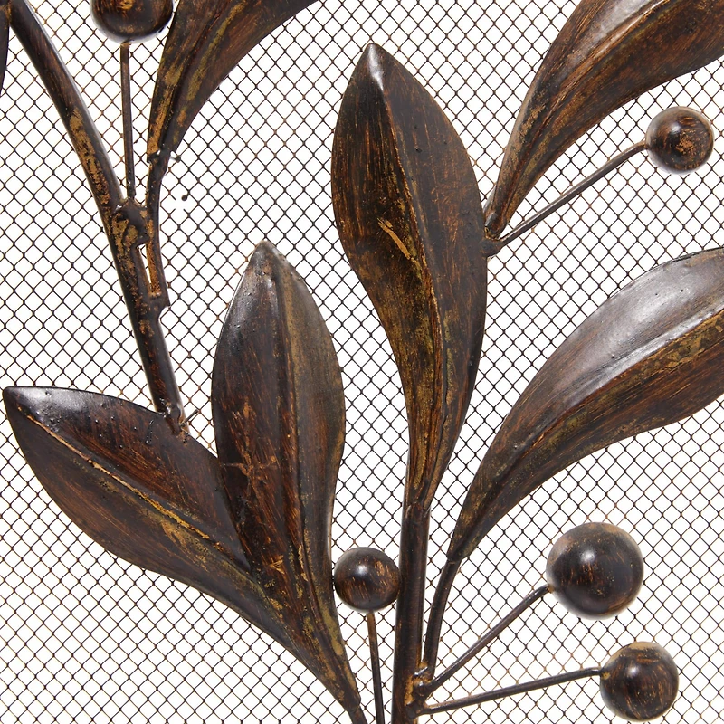 Metal Eclectic Fireplace Screen