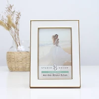 Expressions™ White with Gold Outline Wall Frame by Studio Décor