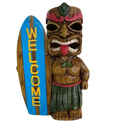 Santa's Workshop 12" Solar Tiki Welcome Figurine