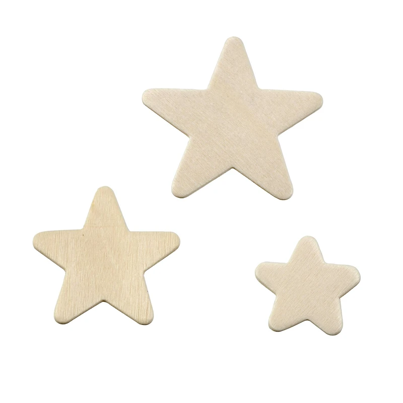 12 Packs: 130 ct. (1,560 total) Wood Stars by Creatology™