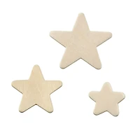 12 Packs: 130 ct. (1,560 total) Wood Stars by Creatology™