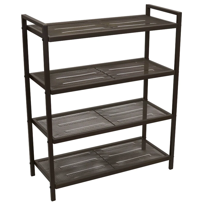 Household Essentials 32" 4-Tier Metal Shoe Rack