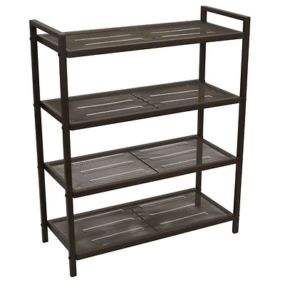 Household Essentials 32" 4-Tier Metal Shoe Rack