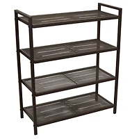 Household Essentials 32" 4-Tier Metal Shoe Rack