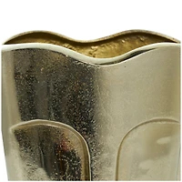 Gold Glam Aluminum Face Vase Set