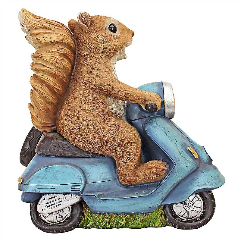 Design Toscano 10.5" Born to be Wild Squirrel on Motorcycle Statue