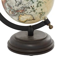 Rustic Globe with Iron Axis & Mango Wood Base
