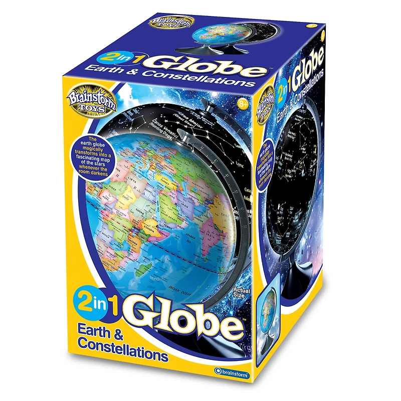 Brainstorm® STEM 2-in-1 Globe Earth & Constellations