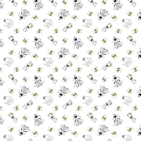 Peanuts® Snoopy & Woodstock Toss on White Cotton Fabric