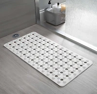 White Non-Slip Bubble Texture Bath Mat