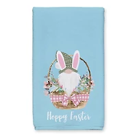 Gnome Bunny Basket Tea Towel Set