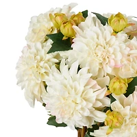 30" White Dahlia Artificial Flower Stem, 8ct.