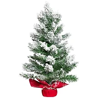 Full Flocked Angel Pine Artificial Mini Christmas Tree - 24" - Unlit
