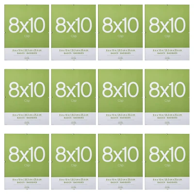 12 Pack: Clip 8" x 10" Frame, Basics by Studio Décor®