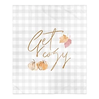 Get Cozy Check Sherpa Fleece Blanket