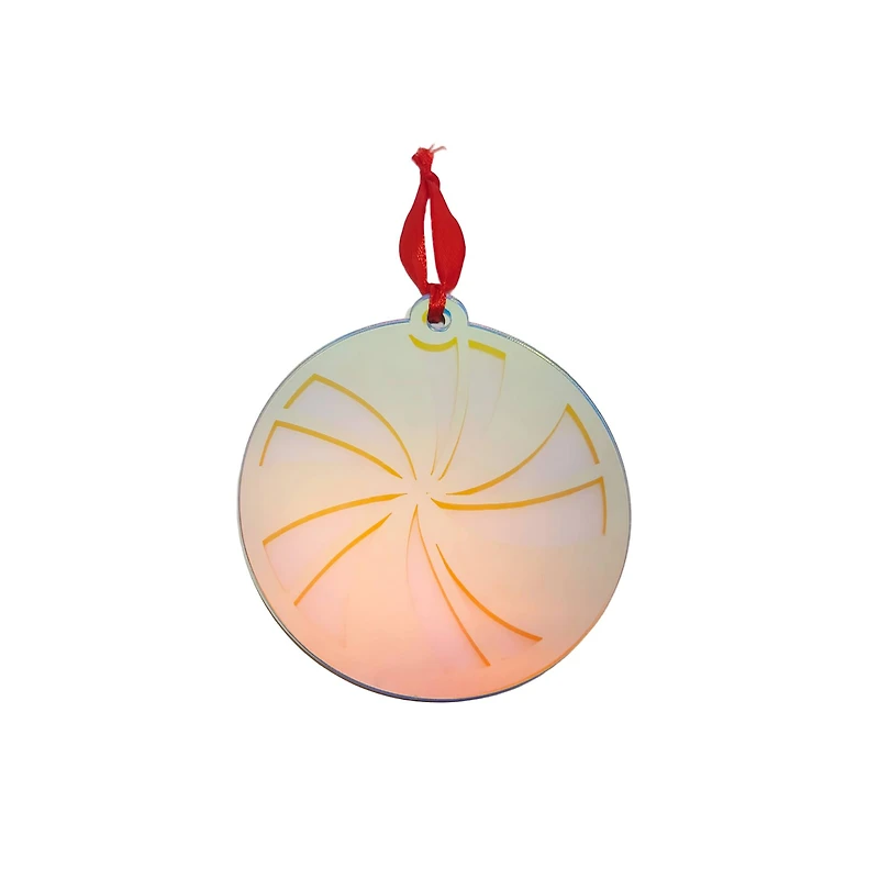 4" Layered Peppermint Wood & Acrylic Ornament by Make Market®