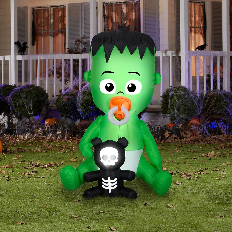 5.5ft. Airblown® Inflatable Halloween Animated Nom Nom Baby with Pacifier