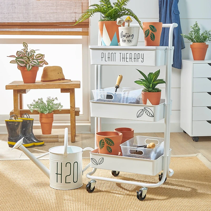 Lexington 3-Tier Rolling Cart by Simply Tidy