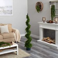 5ft. Potted Cypress Spiral Tree