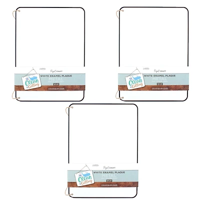 ArtSkills® 3 Pack White 9" x 12" Enamel Plaque