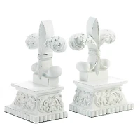 8.5" Fleur-De-Lis Decorative Bookends