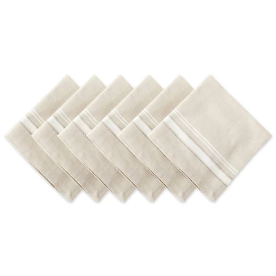 DII® French Stripe Cloth Dinner Napkins