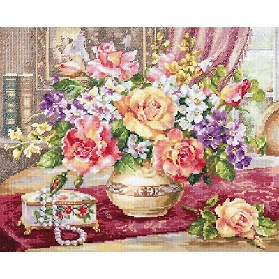 Alisa Roses In The Living Room Cross Stitch Kit