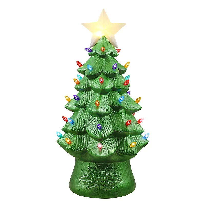 Mr. Christmas 40" Blow Mold Nostalgic Round Tree