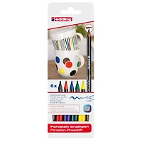 edding® 4200 Basic Porcelain Brush Pen Set, 6ct.