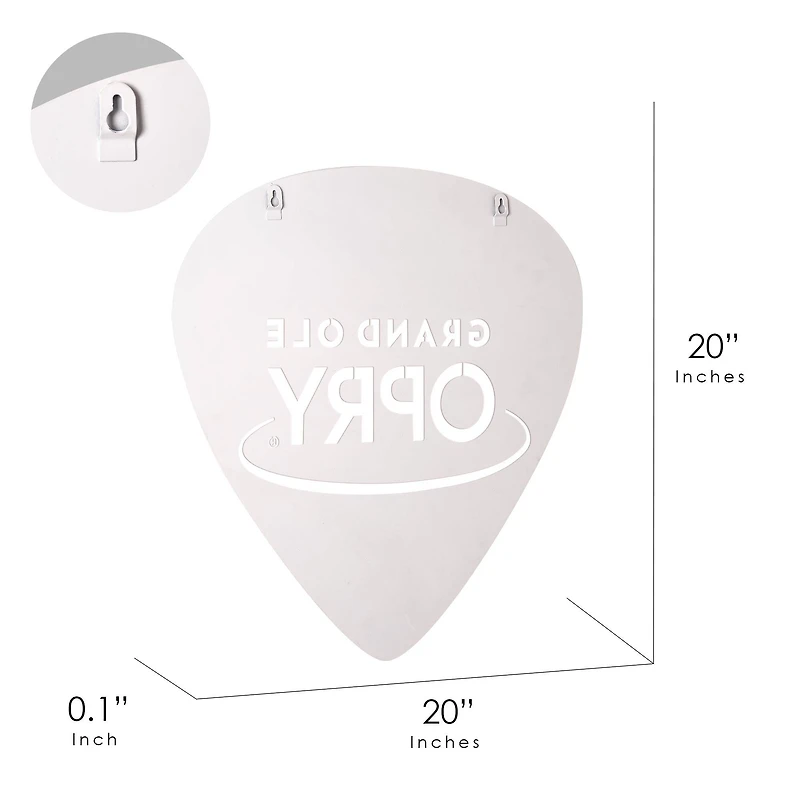 American Art Decor Grand Ole Opry Laser Cut Guitar Pick Plaque - 20" x 20"