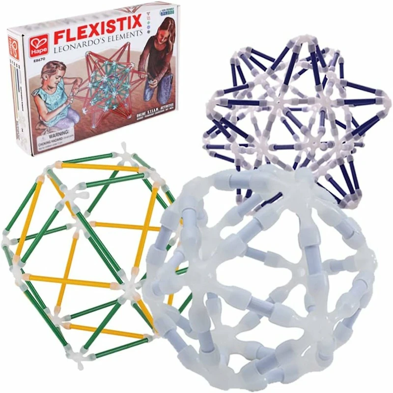 Hape Flexistix Leonardo's Elements Glow-in-the-Dark Building Kit