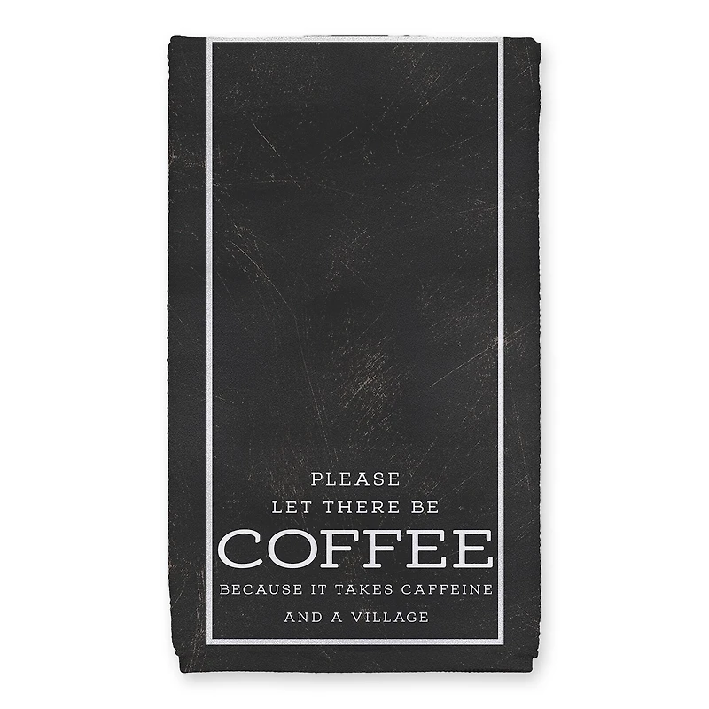 Coffee Caffeine Village 16" x 25" Towel Set