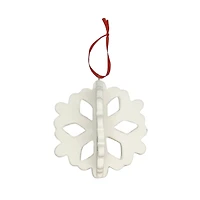 4" DIY Ceramic Slatted Snowflake Ornament by Make Market®