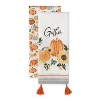 DII® Gather Fall Squash Printed Dishtowel Set