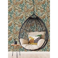 Caroline et Bettina Spice Feuilles Peel & Stick Wallpaper
