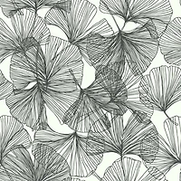RoomMates Gingko Leaves Peel & Stick Wallpaper