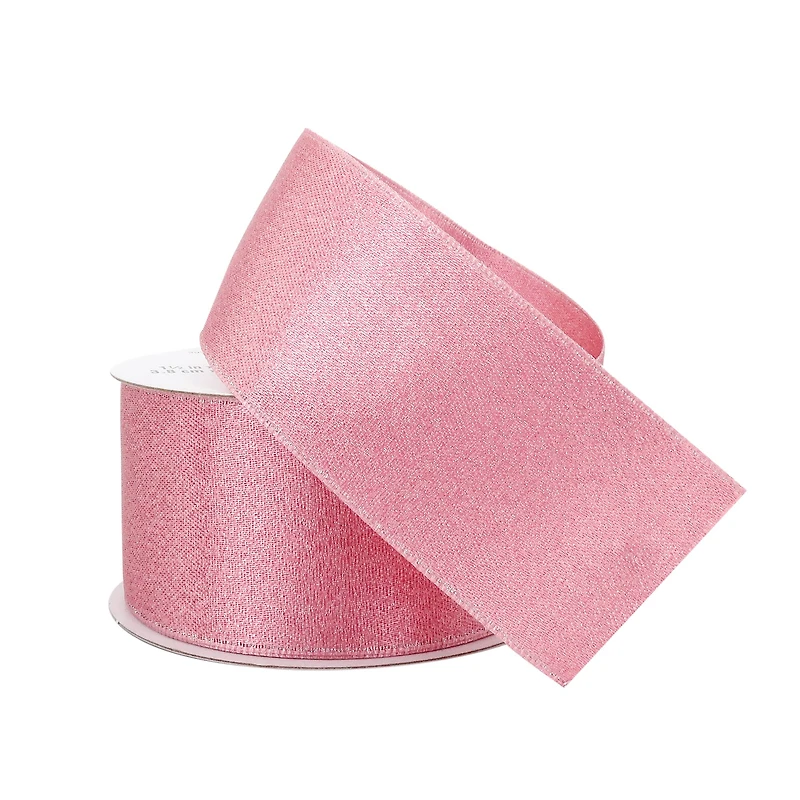 1.5" x 3yd. Rose Shimmer Wired Satin Ribbon by Celebrate It®