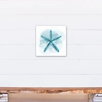 Blue Starfish 12" x 12" Canvas Wall Art