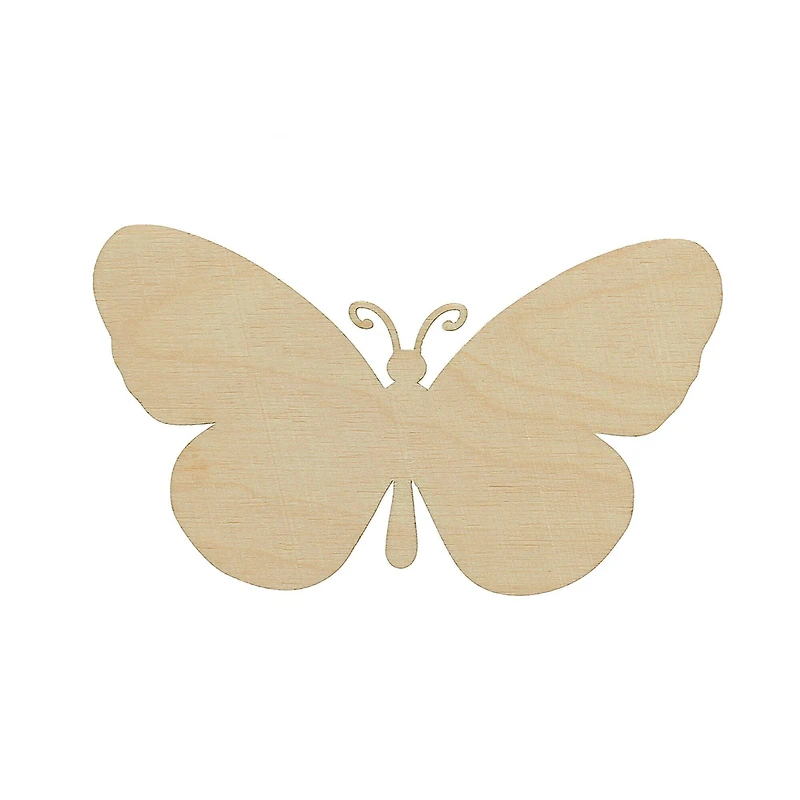 Essentials by Leisure Arts Flat Wood Butterfly, 24ct.
