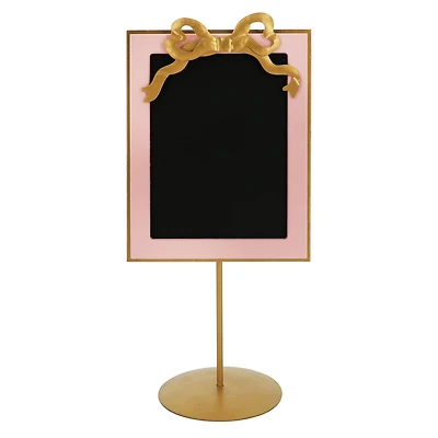 12" Pink & Gold Tabletop Chalkboard Décor by Ashland®