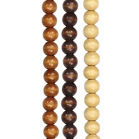 Beige & Brown Round Beads, 10mm by Bead Landing® 