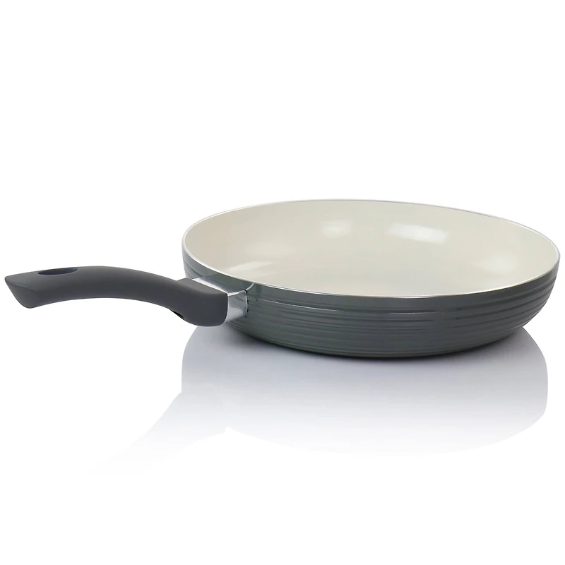 Oster Ridge Valley 12" Gray Aluminum Nonstick Frying Pan
