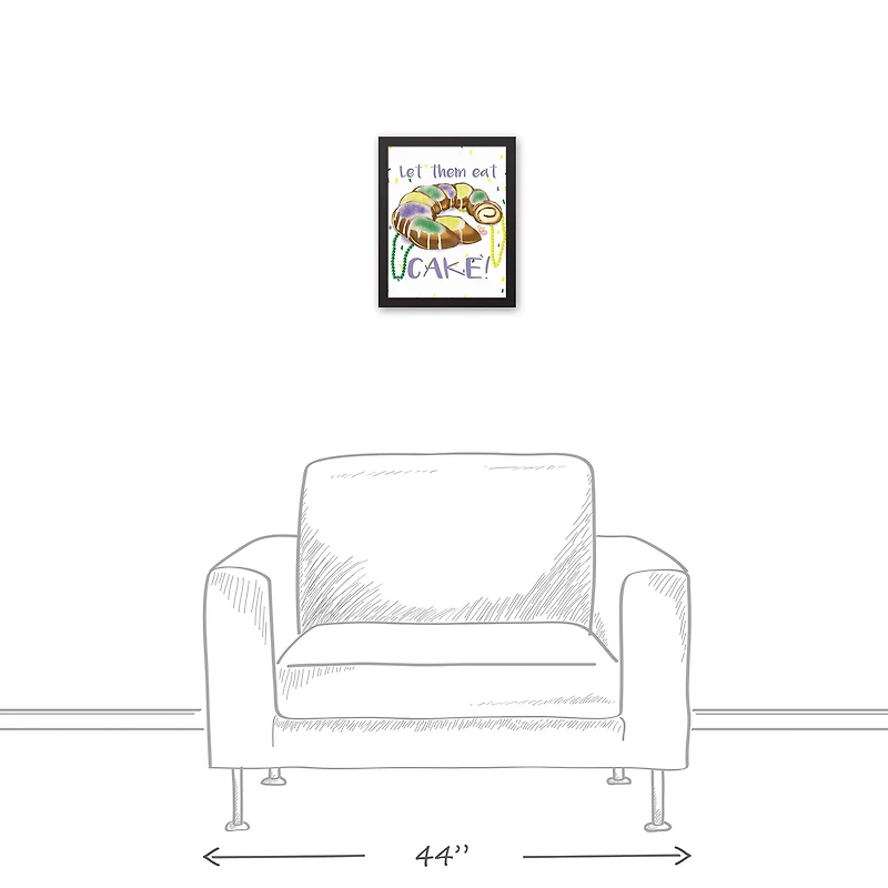 Let Them Eat Cake Floating Framed Canvas