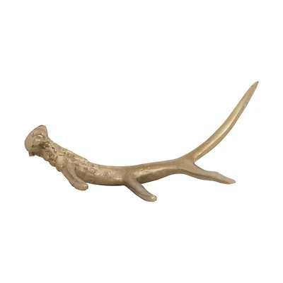 Hello Honey® 16" Gold Finish Aluminum Antler Décor
