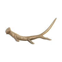 Hello Honey® 16" Gold Finish Aluminum Antler Décor