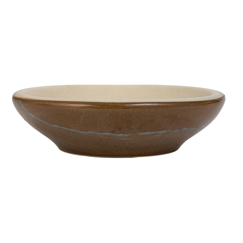 Hello Honey® Brown & Cream Reactive Glaze Stoneware Mortar & Pestle