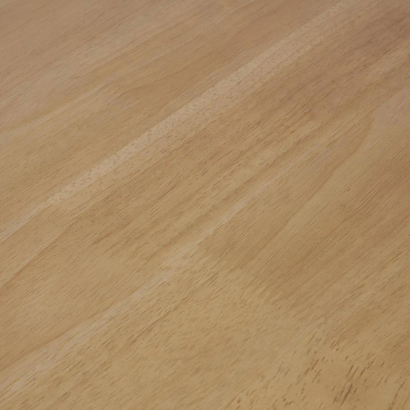 32" Brown Wooden Handmade Slatted Coffee Table with Black Legs